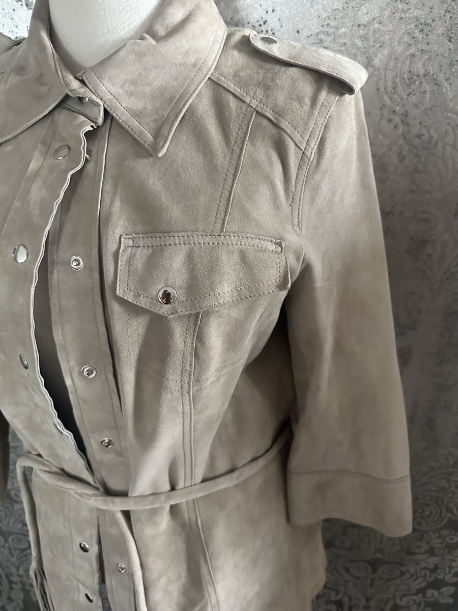 Camicette: Lederhemd lang, Jacke Gr. 36 - neu – Nuovo (secondo la descrizione) da Diepoldsau venduto da Soleil0425 1