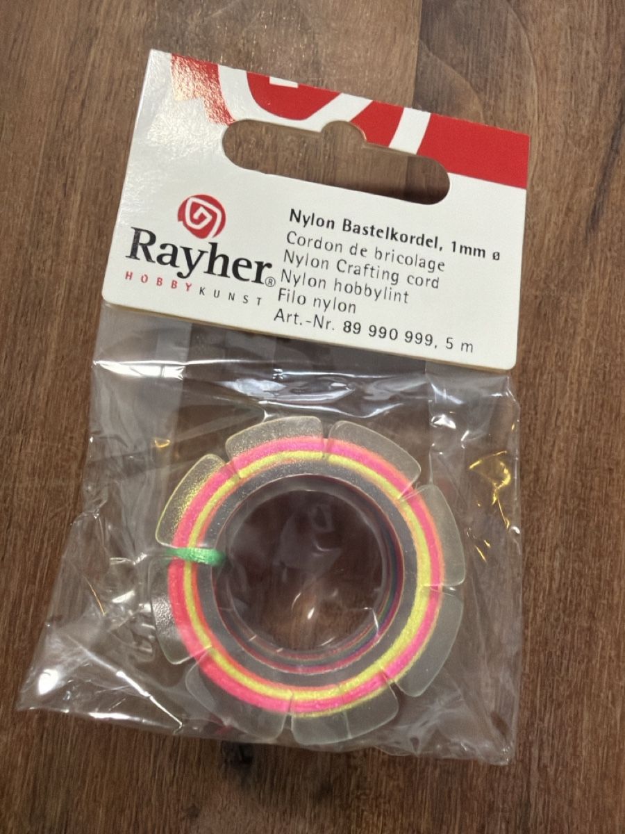 Rayher Kit bricolage: Nylon Bastelkordel – Nuovo e nell'imballaggio originale da Embrach venduto da Yeasy