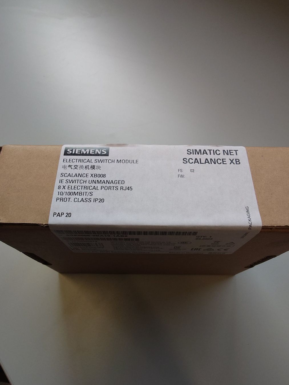 Hubs & Switches: Siemens Ethernet Switch Industrie – Neu und originalverpackt aus Thun von werft_thun 1