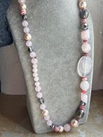 Kette Rosenquarz (84cm)