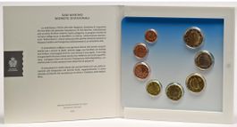 San Marino 2025 offizieller Euro Kursmünzensatz