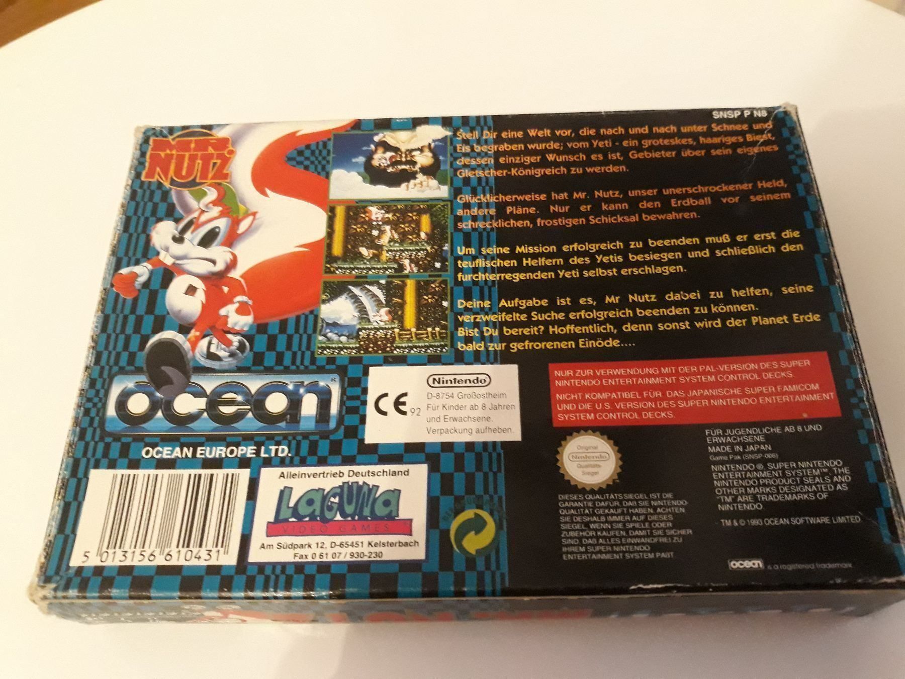 Giochi: Mr.Nutz Super Nintendo SNES Spiel OVP – Usato da Aarau venduto da Kaesekuchen2000 7
