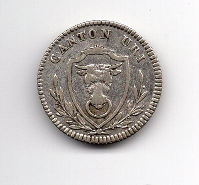 Tutti le monete: (1675) Uri, 2 Batz, 1811, vz – Usato da Rüthi (Rheintal) venduto da erdnuessli1