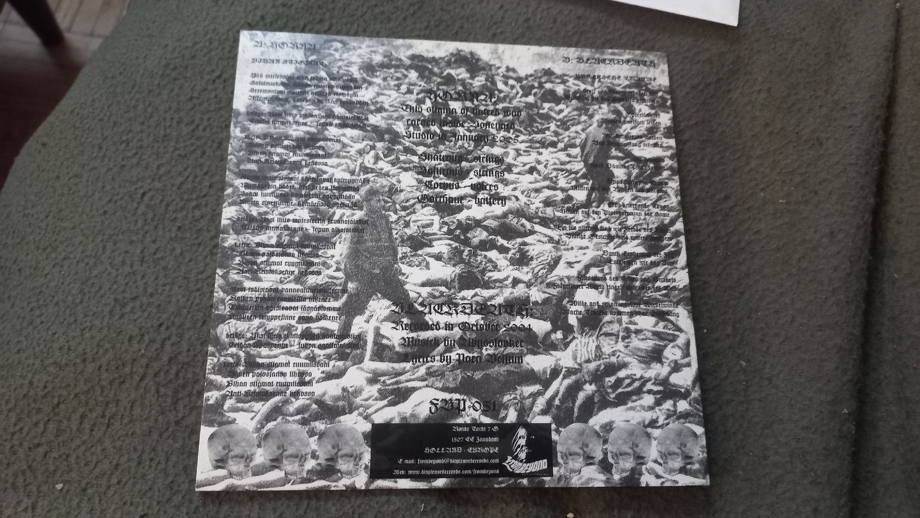 : Horna/Blackdeath-Split 7"Vinyl Single Black Metal – Usato da Olten venduto da Donatello1984 1
