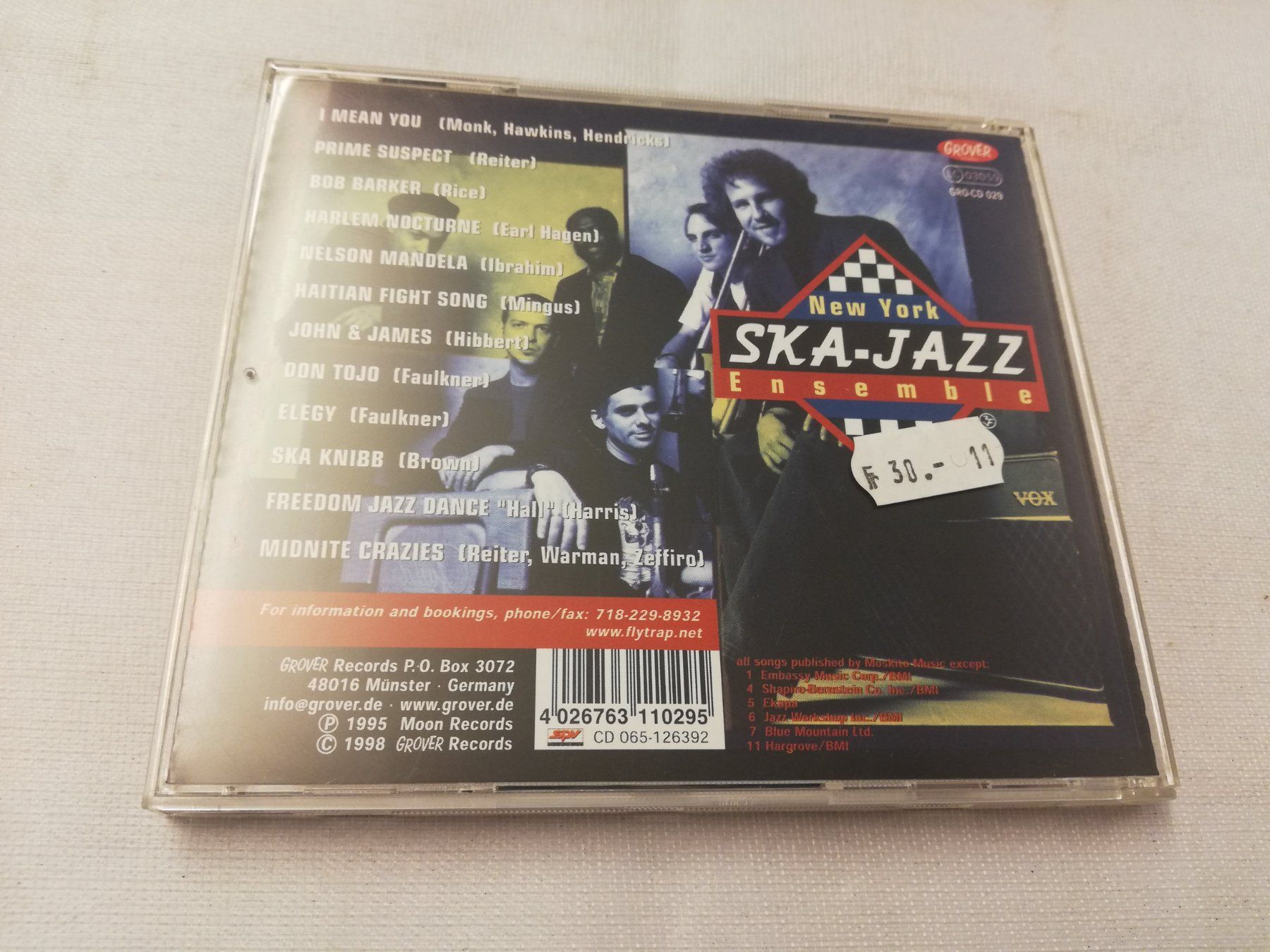 CD: NEW YORK SKA-JAZZ ENSEMBLE – Usato da Bern venduto da Vinylsound.ch 1