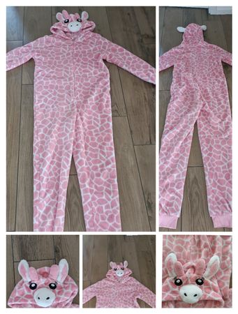 Onesie Giraffe rosa weiss Grösse 14 guter Zustand