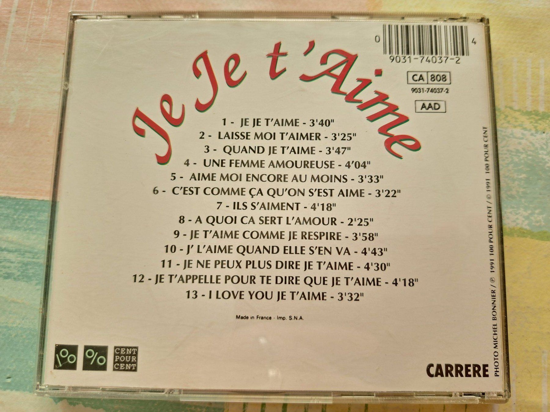 CDs: Cd Compilation Je Je T'aime  – D'occasion à Pully par bro_n52j 1
