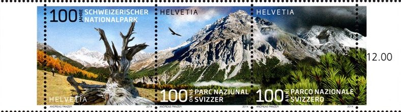 Alle Briefmarken: Serien-Streifen Schweizerischer Nationalpark** – Neu (gemäss Beschreibung) aus Dottikon von haeusibuh5