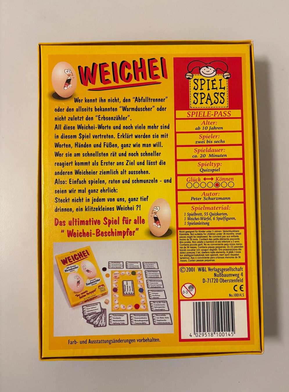 Giochi: Brettspiel Weichei – Nuovo (secondo la descrizione) da Basel venduto da tif_m2h6 1