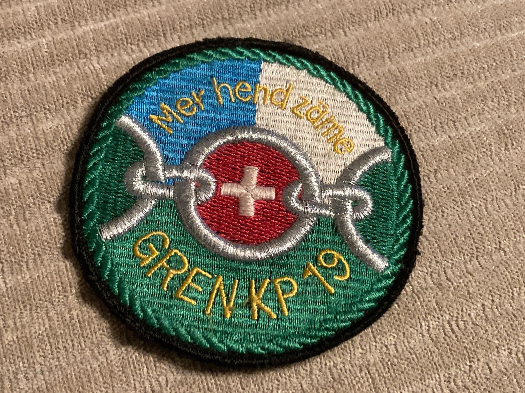 Schweizer Armee Placchette & Badge: Badge: Gren Kp 19 - Schweizer Armee – Usato da Brütten venduto da Hst1