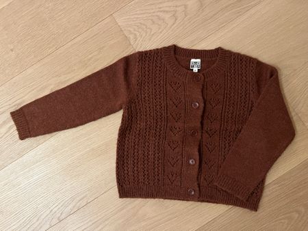 Bonton Cardigan, Size 6, brown, beautiful wool cardigan!