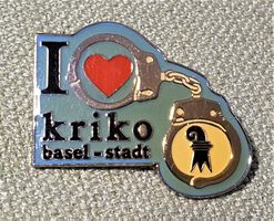 P221 - Pin I Like kriko basel-stadt / Handschellen