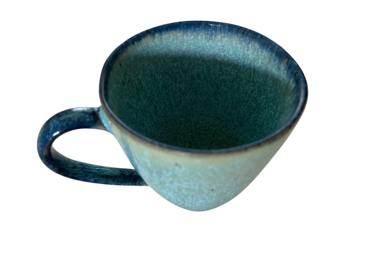 Tazze: 350 ml, Handcrafted Ceramic Mug, Blue Ombre Effect – Nuovo (secondo la descrizione) da Zürich venduto da mel_nbh7 1