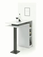Bartisch mit Regal (beidseitig) - LBH 108x50x103