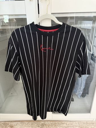 Karl Kani T-Shirt schwarz-weiss gestreift Grösse S