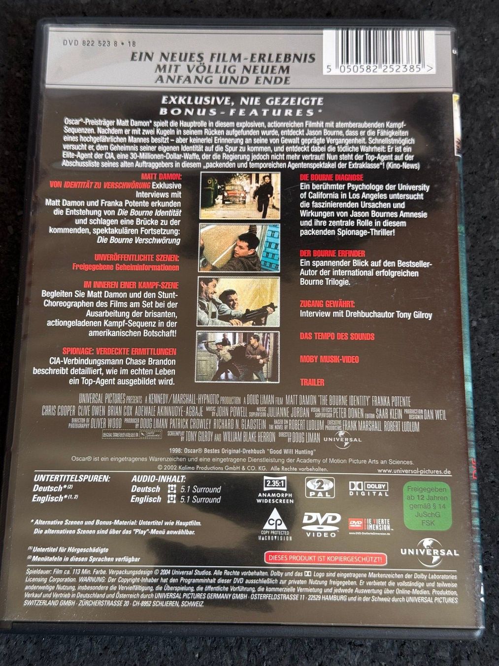 Alle DVDs: Die Bourne Identität Special Edition DVD DE/EN – Gebraucht aus Fribourg von tschjoly 1