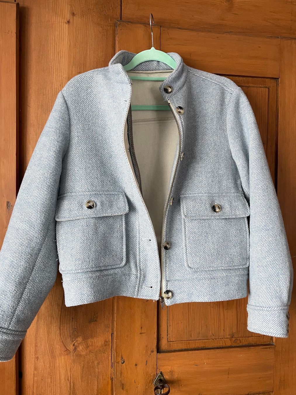 Cyrillus Giacche: Cyrillus Wolljacke Hellblau – Usato da Zürich venduto da hol_wwr2 1