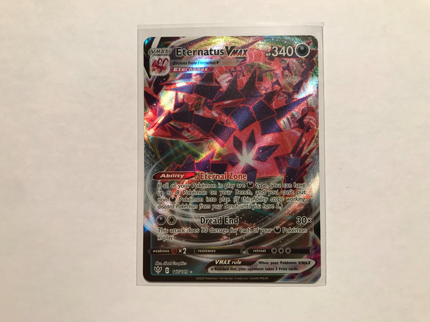 Pokémon Carte collezionabili: Eternatus Vmax Darkness Ablaze EN – Usato da Hagendorn venduto da Pokecollectorch