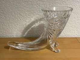 Elegante Kristallvase aus böhmischem Kristall ge