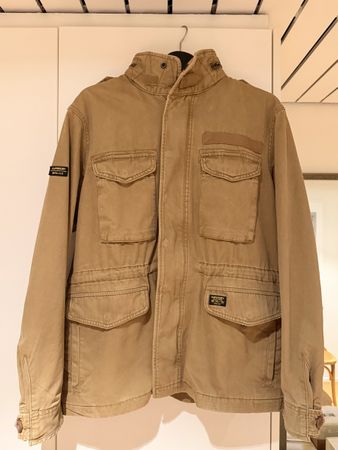 SUPERDRY Herren Uebergangsjacke Neuwertig cognac Grösse L