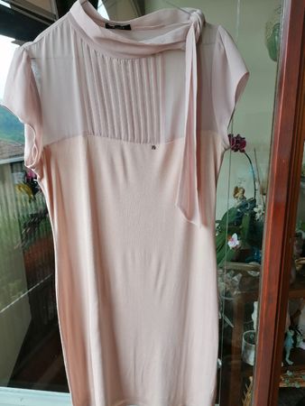 Kleid hautfarbe/sand gr L