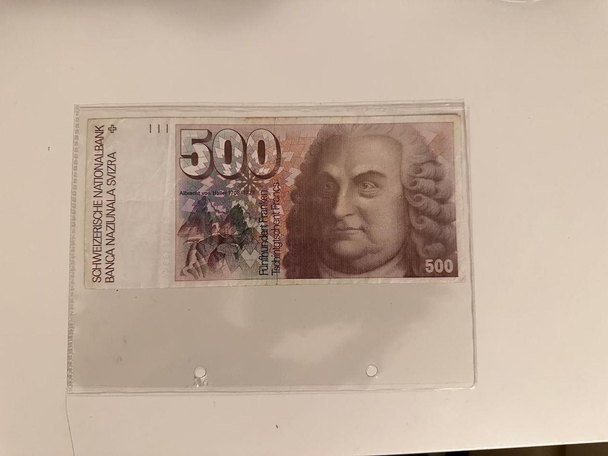 Banconote: 500fr von 1986 – Usato da Möhlin venduto da ruz_h5fl