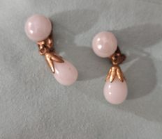 OHRCLIPSEN VINTAGE MIT GLAS STEINE VINTAGE