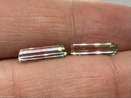2.0 ct Watermelon Turmalin Paar Edelsteine - unbehandelt