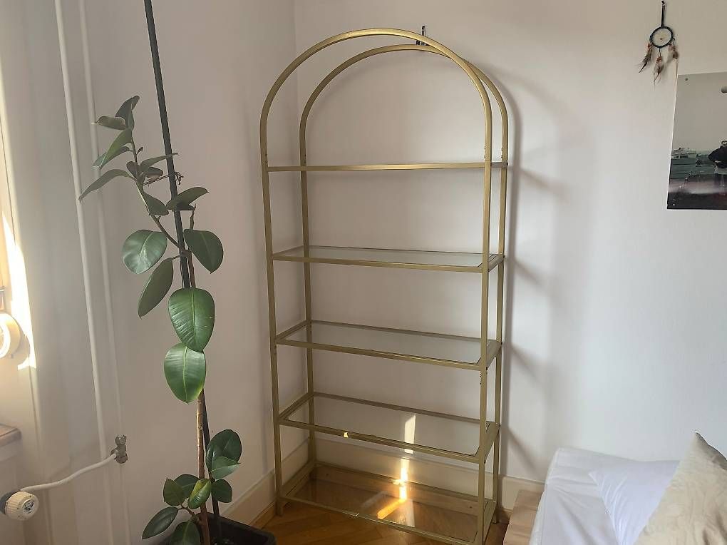 Scaffali: Goldenes Regal mit Glasablagen – Usato da Basel venduto da gru_gpg7