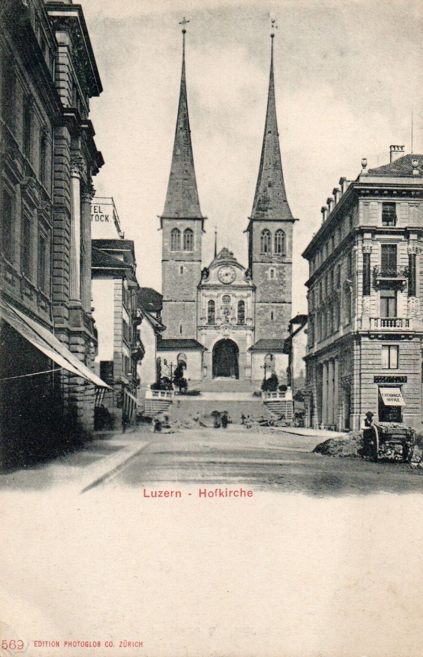Cartoline postali: Luzern - Hofkirche – Nuovo (secondo la descrizione) da Melano venduto da pisonsdro