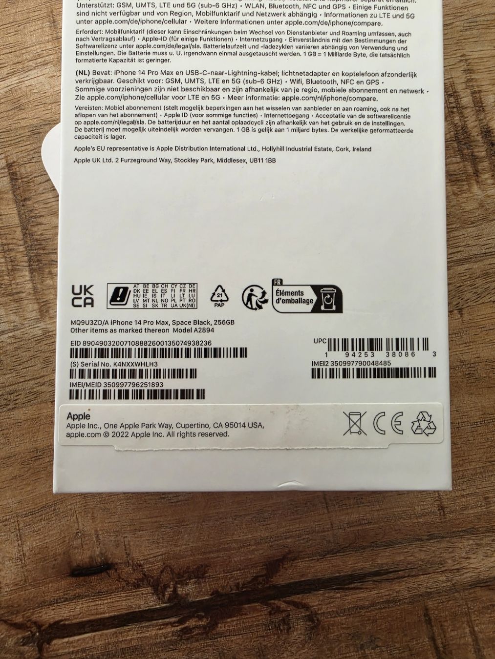 Apple Telefoni cellulari / Smartphones: iPhone 14 Pro Max, Space Black, 256GB – Usato da Wichtrach venduto da Corny1 8