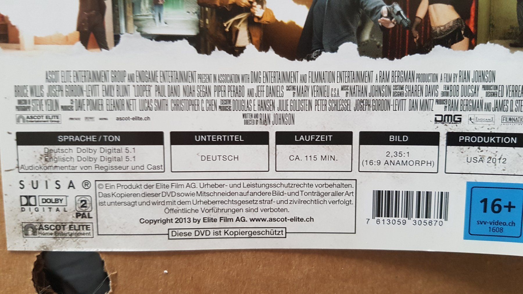 Alle DVDs: DVD Looper / Bruce Willis – Gebraucht aus Oetwil am See von fineli2 1