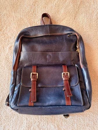 Modischer Lederrucksack