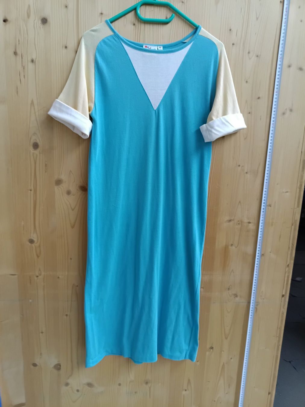 Vestiti: bequemes Sommerkleid türkis-gelb – Usato da Wängi venduto da Ladys_First