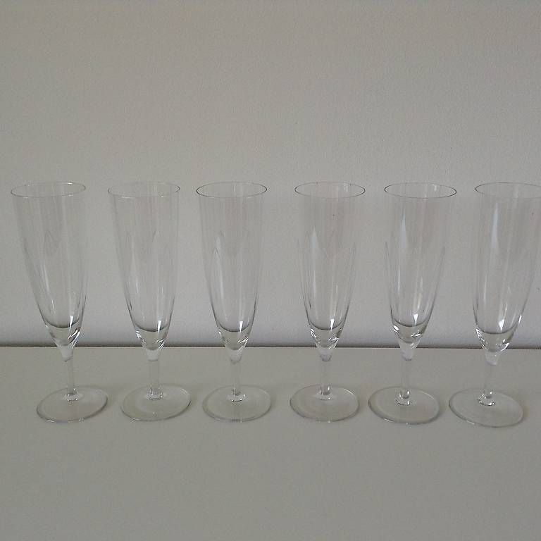 Gläser: 6 edle Champagnergläser m. eingeritztem Muster - 40er Jahre! – Gebraucht aus Horgen von Carambel 1