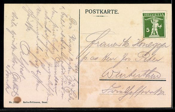 Cartoline postali: AK Basel, St Jakobsdenkmal – Usato da Berlin venduto da bartko-reher 1