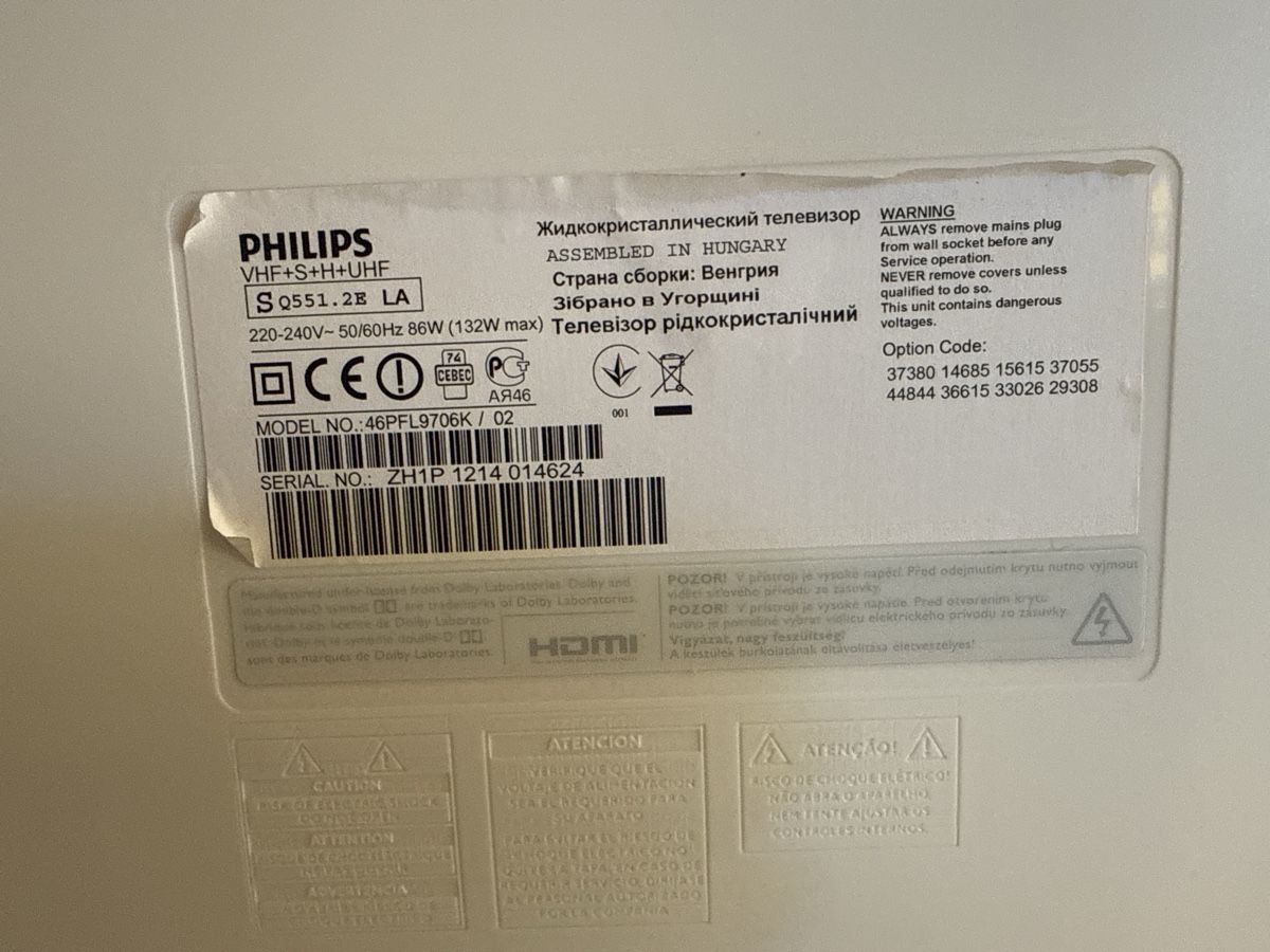 Fernseher: Philips 46PFL9706K – Gebraucht aus Basel von elt_z9kz 1