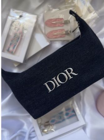 Dior Black Denim Pouch (Limited Edition )