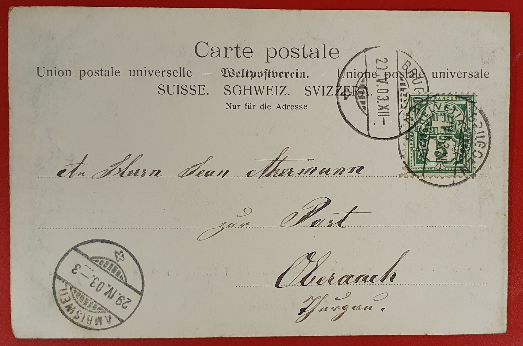 Ansichtskarten: Bruggen bei St.Gallen 1903 – Gebraucht aus Kreuzlingen von Rschweiz1 1