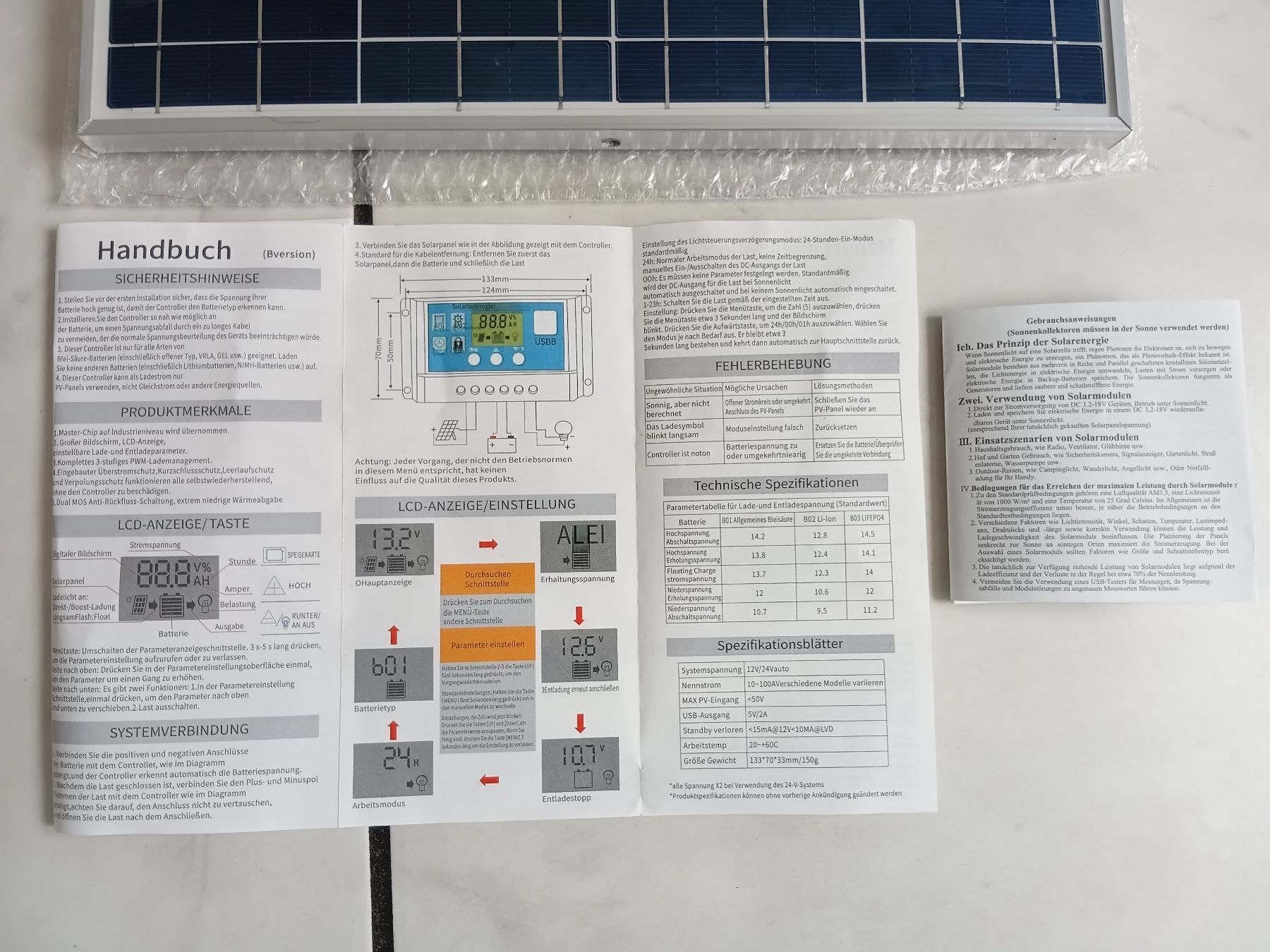 Dispositivi a energia solare: Solaranlage, 2er Set, neu, 30 Watt – Nuovo e nell'imballaggio originale da Igis venduto da lebi 3