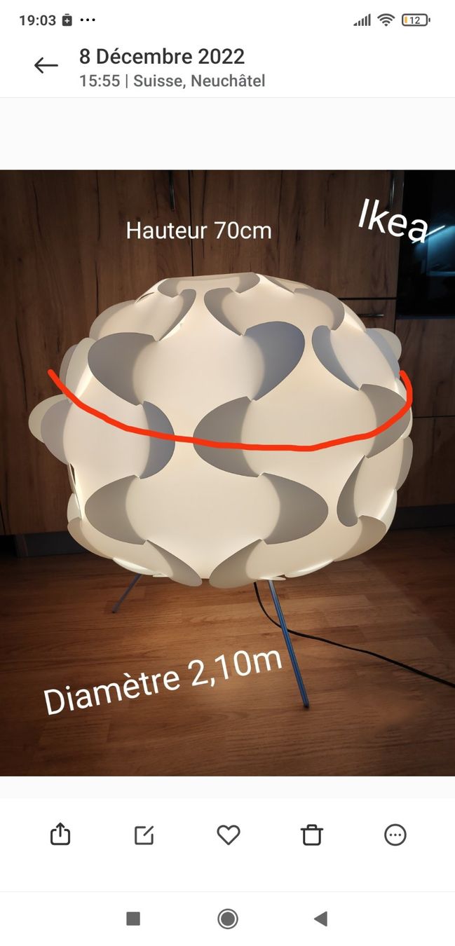 Ikea Lampen: Lampe de sol Ikea – Gebraucht aus Couvet von fat_kyl7 1