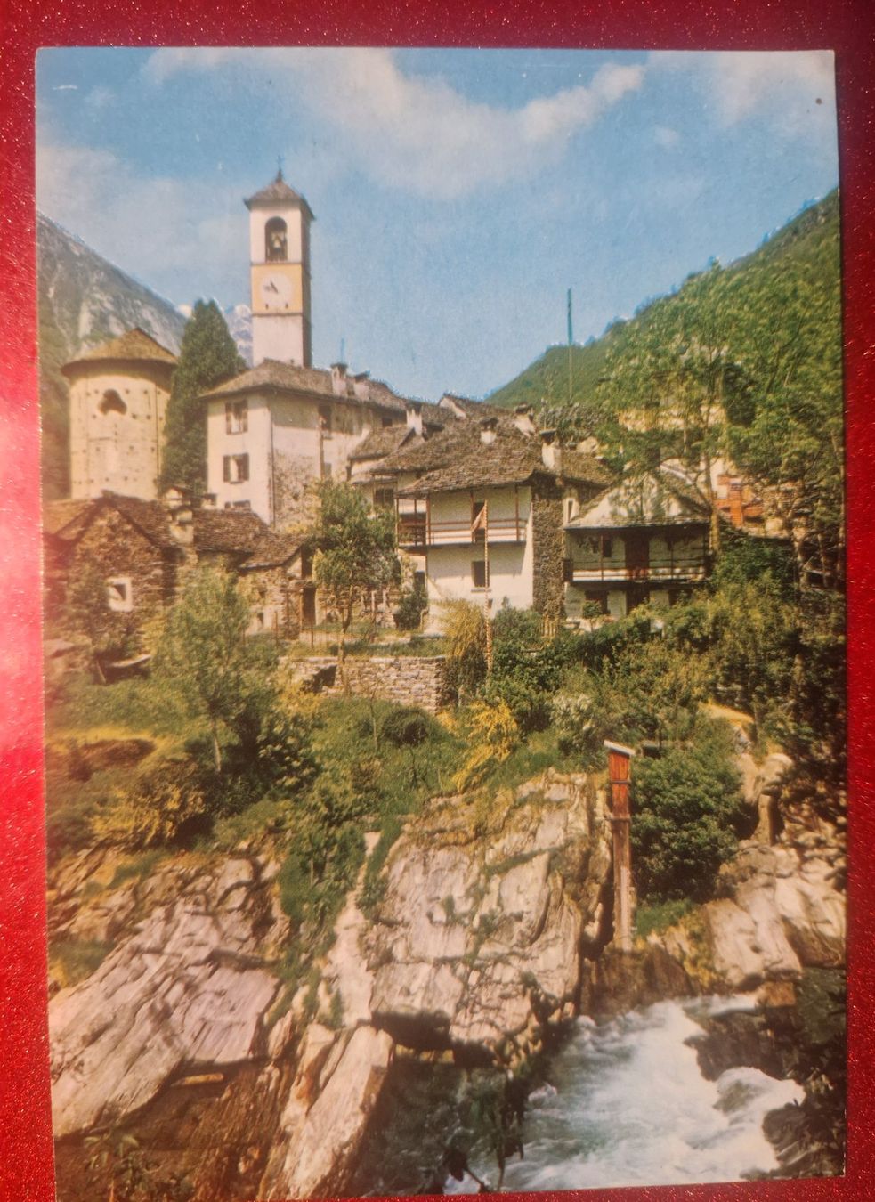 Ansichtskarten: Valle Verzasca Lavertezzo 1988 – Gebraucht aus Melchnau von Fishel