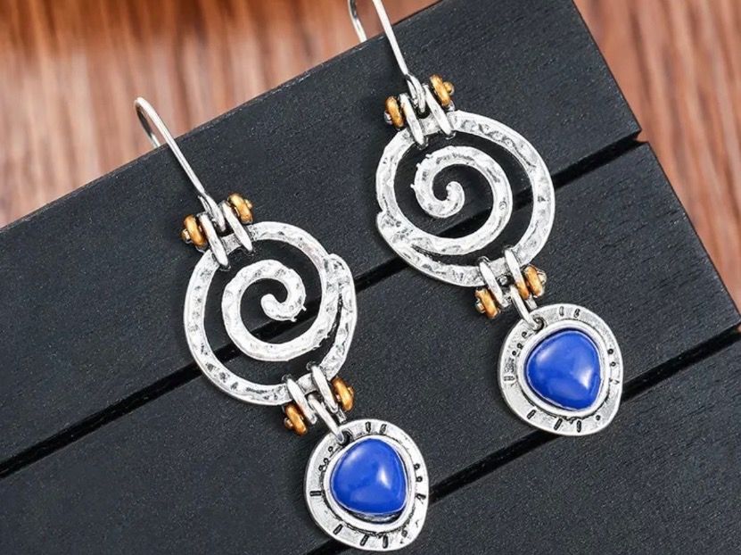 Orecchini pendenti & Orecchini a lobo: Ohrringe mit Lapislazuli – Nuovo (secondo la descrizione) da Gams venduto da Mariawicca