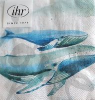 Serviette aquaworld whale 25x25 (1329) 2Stk.