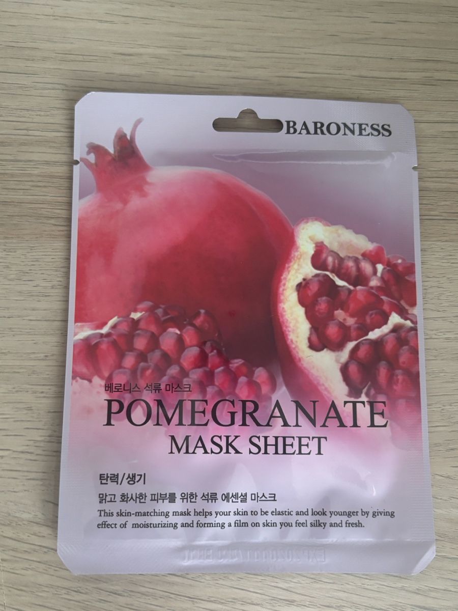 Cura del viso: Baroness Pomegranate Mask Sheet neu – Nuovo (secondo la descrizione) da Zürich venduto da mobono