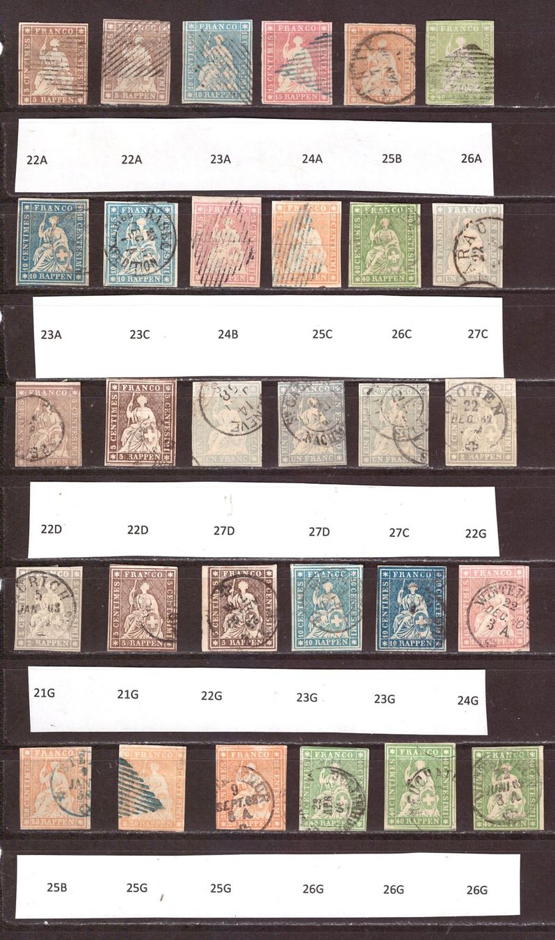 Alle Briefmarken: STRUBEL LOT – Gebraucht aus Dübendorf von Piero2