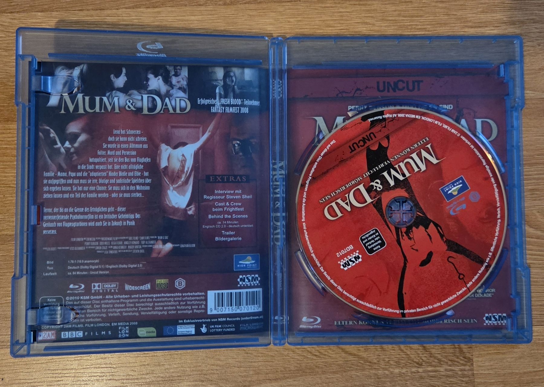 Tutti i DVDs: Mum & Dad (uncut) Blu-ray – Usato da Winterthur venduto da raymen74 2