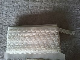 Schönes,zartes,Vintage Spitzenband creme, neu 21 Meter, (22)
