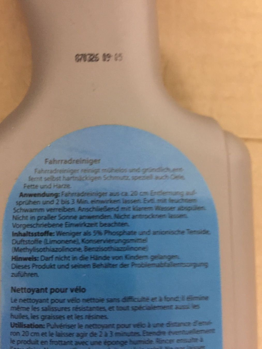 Pezzi di ricambio: Fahrrad Reiniger. – Nuovo e nell'imballaggio originale da Wettingen venduto da stern910 1