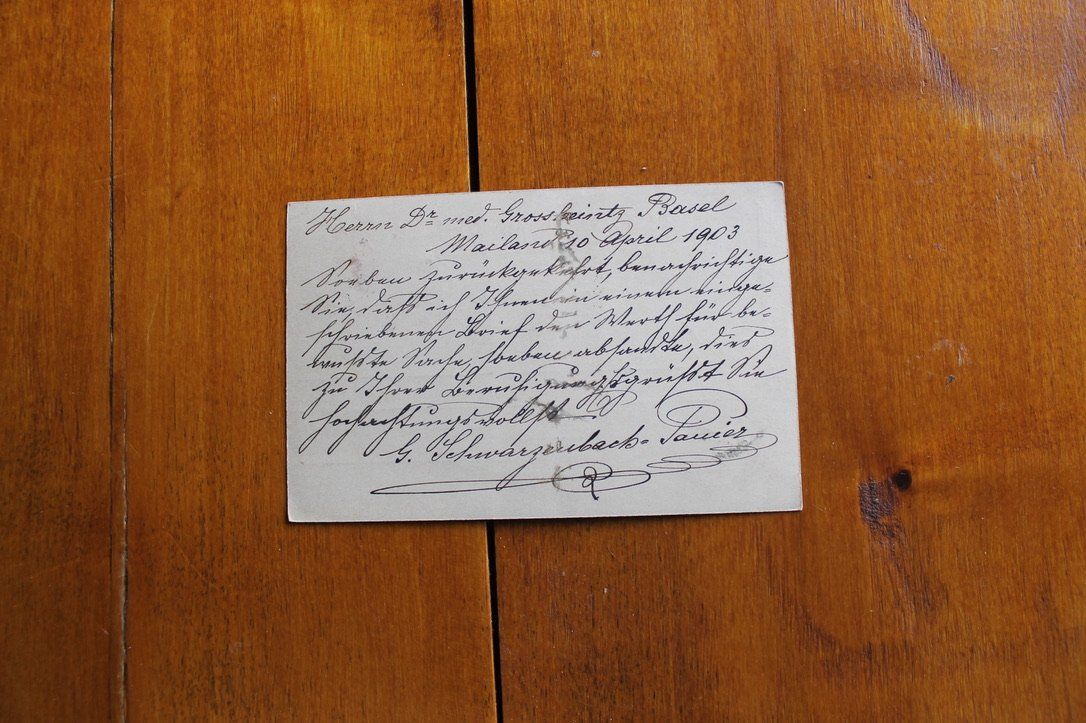 Tutti i francobolli: 1903 GS PK IT, gel. Mailand - Basel – Usato da Oftringen venduto da kambodo 1